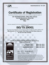 certificazione ISO/TS 29001